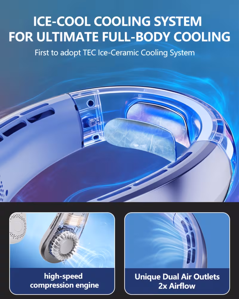 Neck Fan + Desktop Cooler Bundle