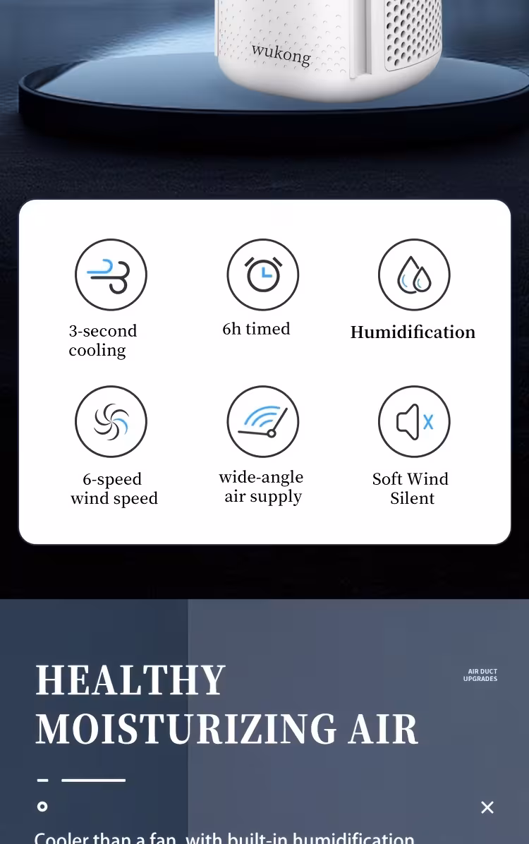 Humidifying Cooling Fan