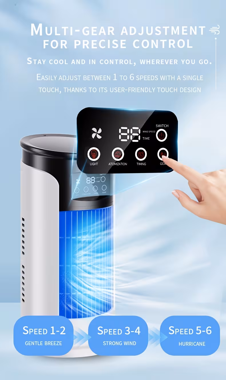 Three-in-One Cooling Fan