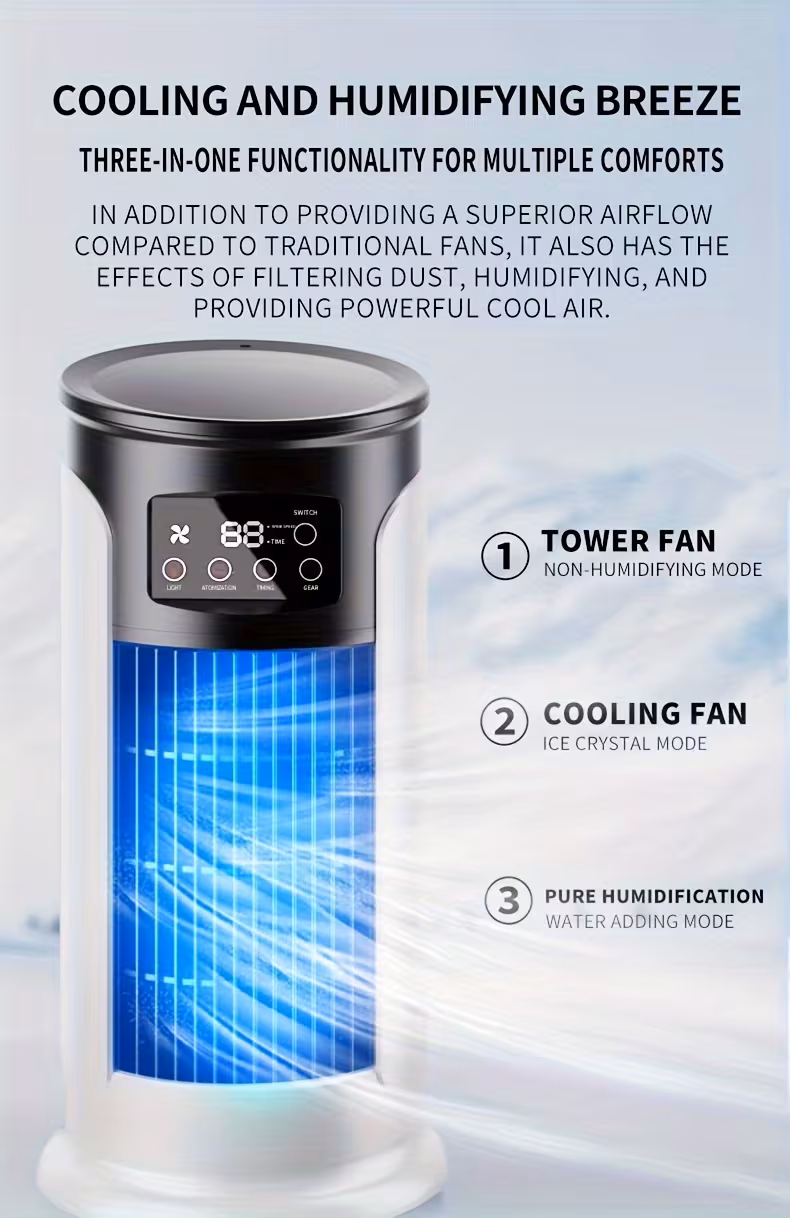 Three-in-One Cooling Fan