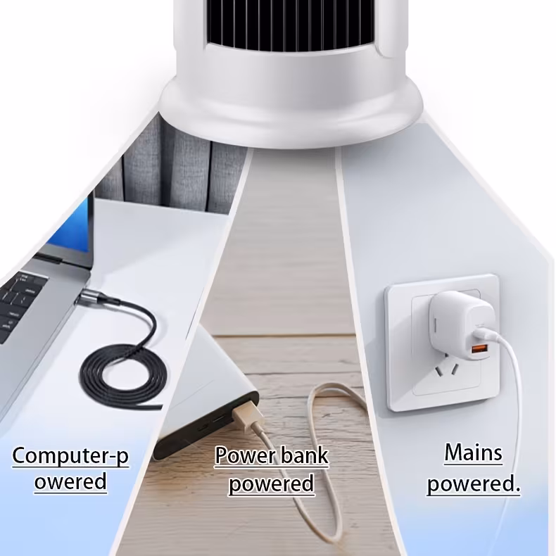 Three-in-One Cooling Fan