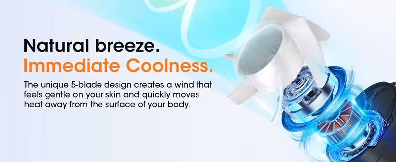 Transparent Waist Clip Fan