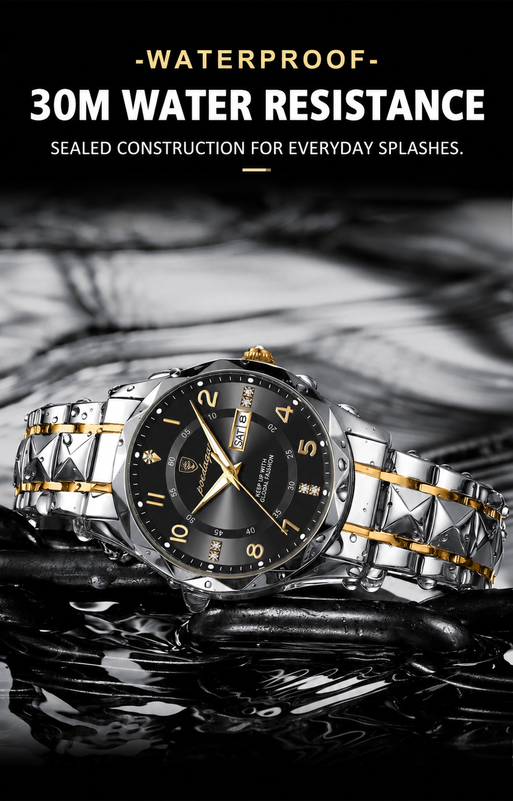 POEDAGAR 858 Luxury Quartz Watch