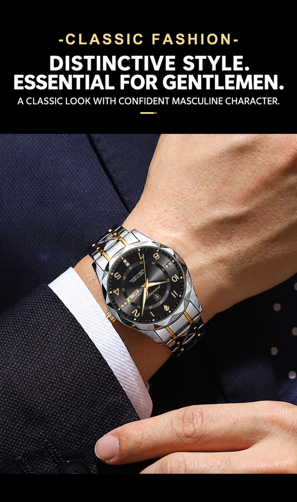 POEDAGAR 858 Luxury Quartz Watch