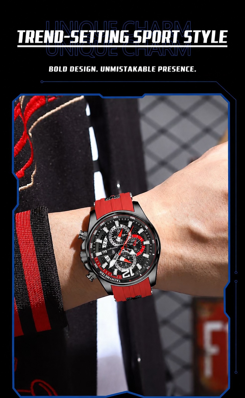 POEDAGAR 898 Fashion Sport Quartz Watch