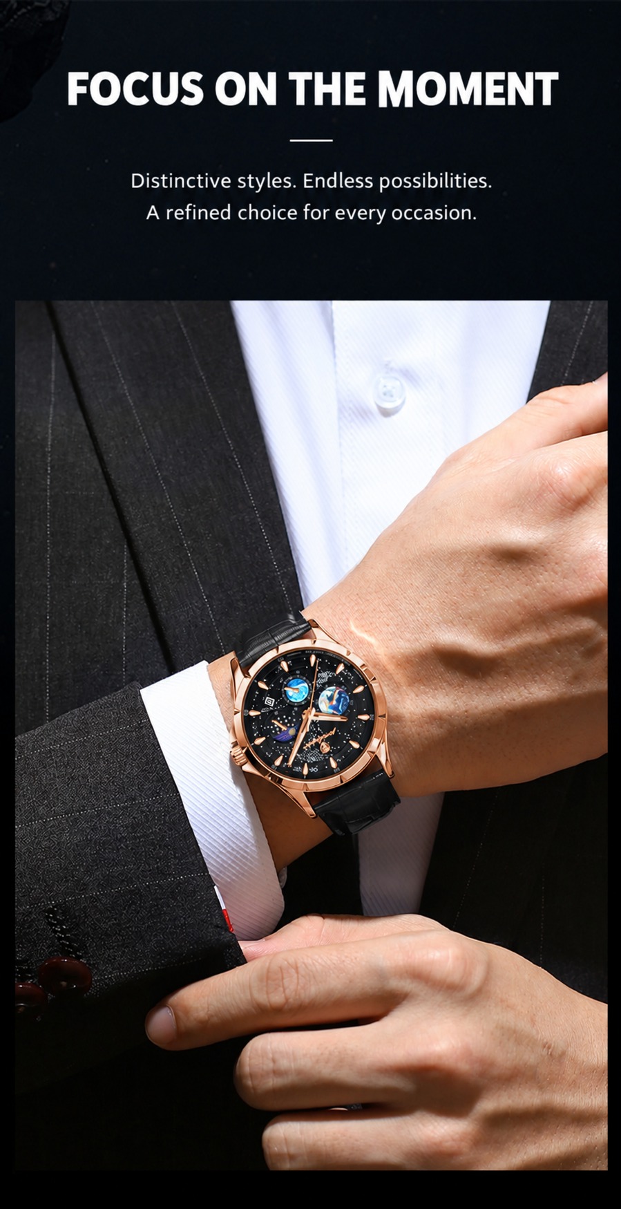 POEDAGAR 916 Luminous Quartz Watch