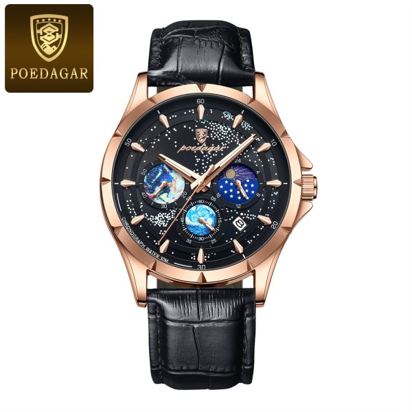 POEDAGAR 916 Luminous Quartz Watch